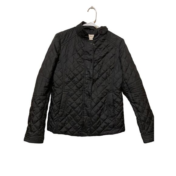 CATO Quilted Black Puffer Coat Jacket Size Women's Small - Picture 1 of 8